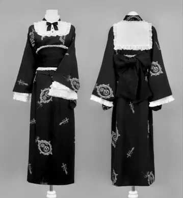 DimMoire [ 디무아르 ] 몽환의 동화 유카타 세트/Black