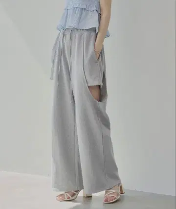 Chico 사이드 절개 와이드 스웨트 팬츠