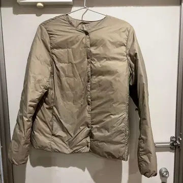 무인 노카라 다운 자켓