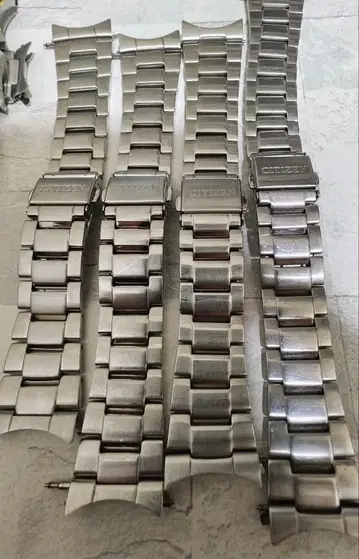 20mm CITIZEN 정품 남성용 시계 벨트 4개 세트 묶음 판매