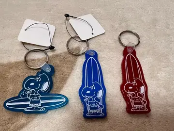 새상품 스누피 서프샵 키링 러버 snoopy 하와이