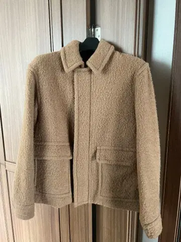 Auralee CAMEL BRUSHED MELTON BLOUSON