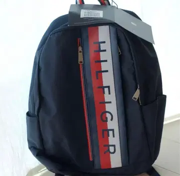 새상품 TOMMY HILFIGER 네이비 스트라이프 백팩