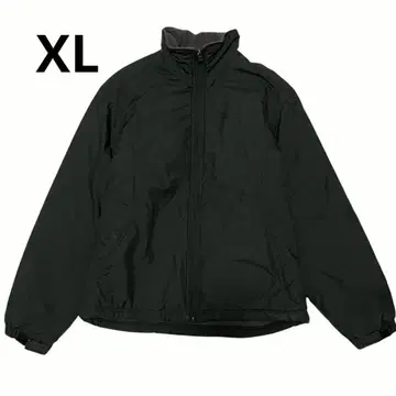 퍼스트다운 블랙 풀 집업 나일론 자켓