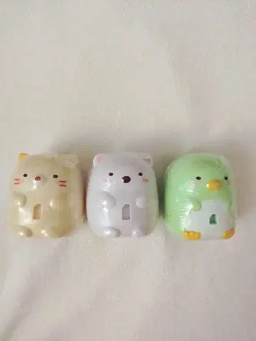 동물형 캡슐 토이 3개 세트