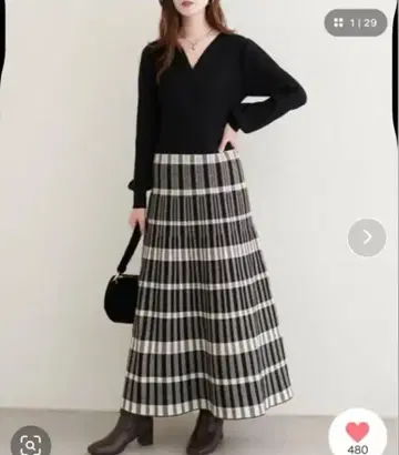 내추럴 꾸뛰르 니트 원피스