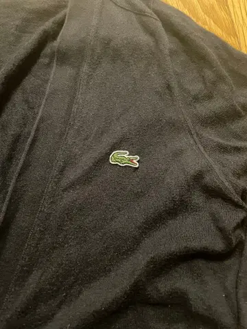 LACOSTE 블랙 가디건 사이즈 2