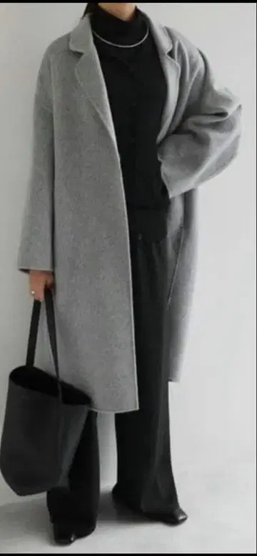 [ 새상품 미사용 ] evernavy 리버 롱 코쿤 코트