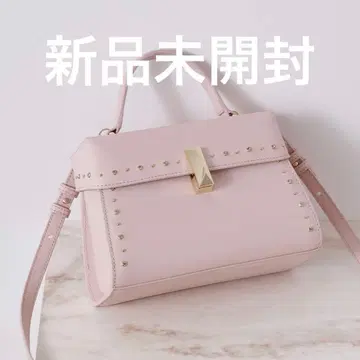 CELFORD 핑크 스터드 핸드백 M