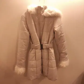 벨트 포함 퍼 다운 코트[kd13] GRL