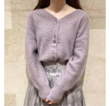 SNIDEL 라벤더 가디건 원사이즈