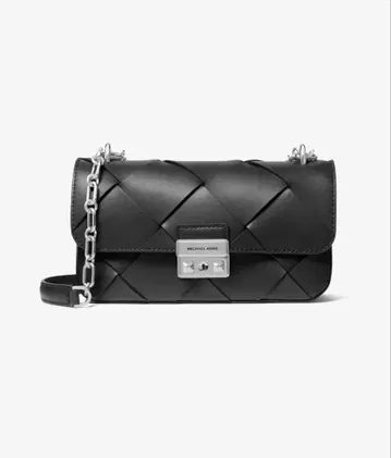 MICHAEL KORS TRIBECA 우븐 가죽 숄더 스몰