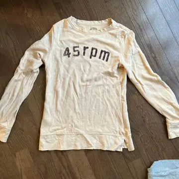 45rpm 베이지 긴팔 T셔츠 사이즈 2