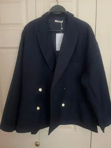 네이비 더블 브레스트 테일러드 자켓 M