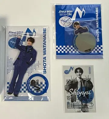 SnowMan ON 아크릴 스탠드 거울 스티커 와타나베 쇼타