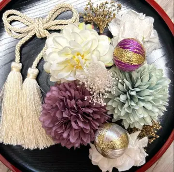 성인식 졸업식 시치고산 머리 장식 세트