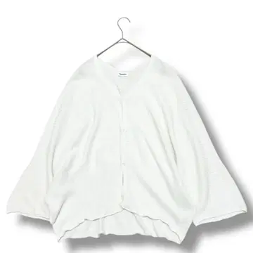 Plantation 플랜테이션 코튼 돌먼 가디건 화이트 M