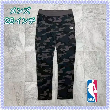 가격 인하 중 NBA 조거 팬츠 남성용 28인치 카모플라쥬 면 자수 로고