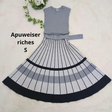 아푸와이저 리셰 멀티 스트라이프 니트 원피스 S 사이즈