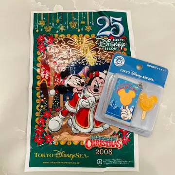 도쿄디즈니씨 25주년 크리스마스 핀 배지
