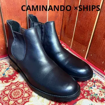 CAMINANDO x SHIPS 사이드 고어 부츠 블랙 26.5cm
