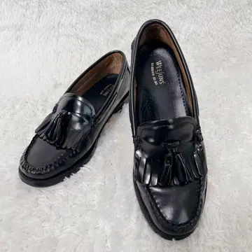 [ 미사용급 ] G.H.BASS 태슬 로퍼 23.5cm 프린지 천연 가죽