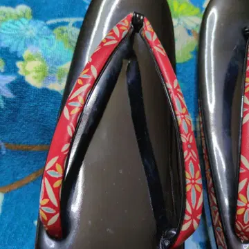 토카프 유젠 염색 소가죽 조리 백 세트