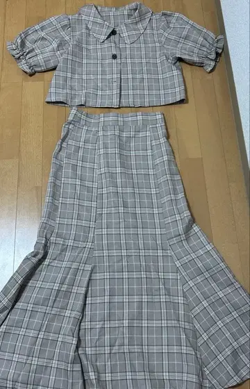 머메이드 스커트 셋업