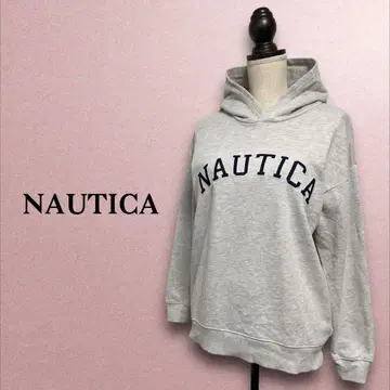 노티카/아플리케 로고 풀 지퍼 후드티/빅 사이즈