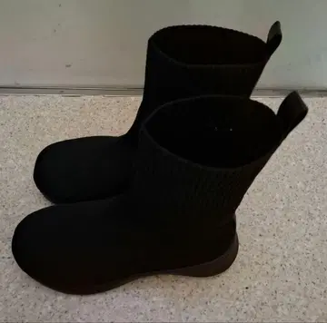 Racbaki 블랙 니트 부츠 M 사이즈