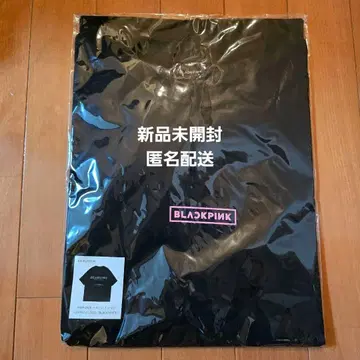 BLACKPINK 티셔츠 M 사이즈 DEADLINE 로고 (BLACK)