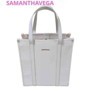 새상품급 SAMANTHAVEGA 사만사베가 토트백 화이트/핑크