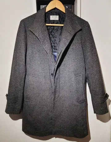 ORIHIKA 체스터 코트 그레이 울 혼방