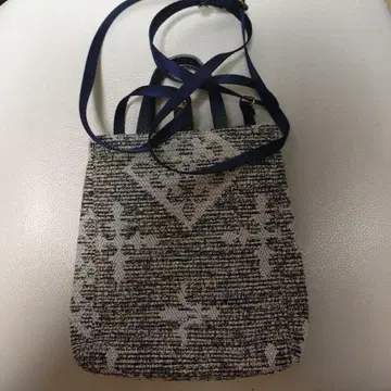 라셋 네이비/화이트 숄더백