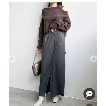 COCODEAL 울 리메이크 페인터 스커트 1 코코딜