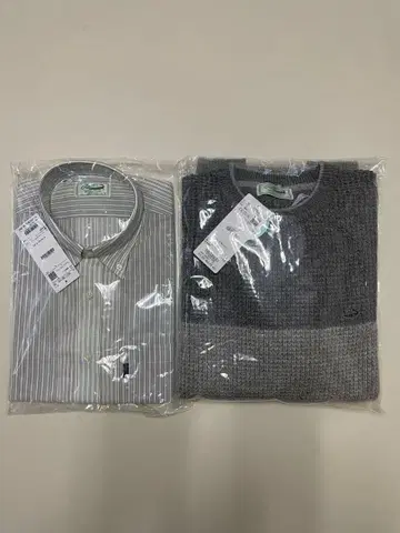 [ 새상품 ] 크로커다일 셔츠와 니트 세트