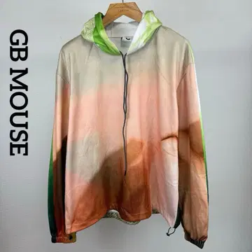 GB MOUSE 멀티 컬러 그래픽 후드티 풀오버 후디