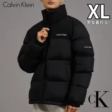 미사용 새상품 Calvin Klein 블랙 다운 자켓 XL