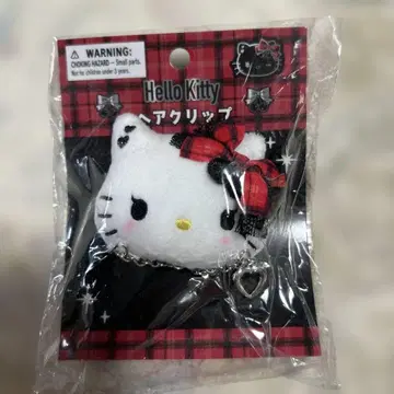 헬로키티 헤어 클립 앞머리 클립 Sweet Rock 'n' Check