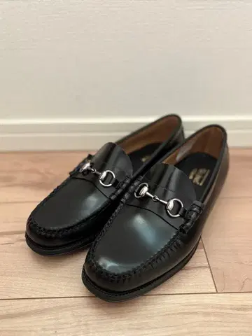 [ 미사용 ] G.H.BASS/비트 로퍼/블랙/25.5cm