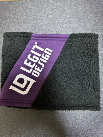 [레짓 디자인] 리버서블 넥워머 (퍼플/블랙)