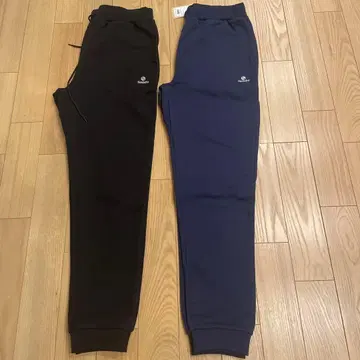 조거 팬츠 L 블랙 네이비 2개 세트