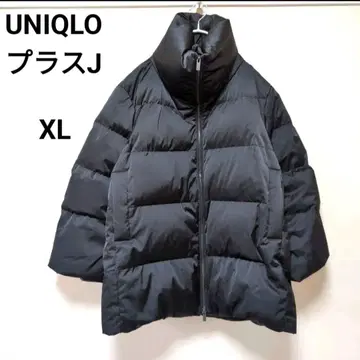 유니클로 플러스J 다운 자켓 XL 블랙