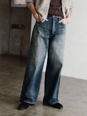 LIDNM 헤리티지 슬럽 데님 팬츠