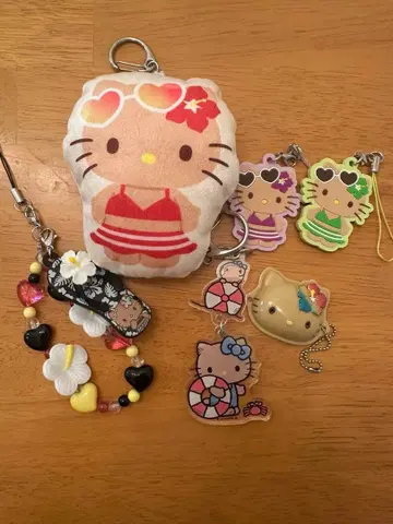 선번 키티 키링 세트