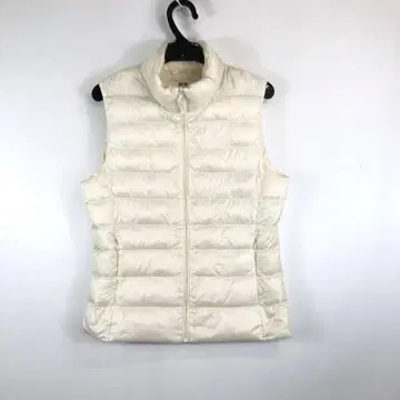 유니클로 여성용 울트라 라이트 다운 다운 베스트 화이트