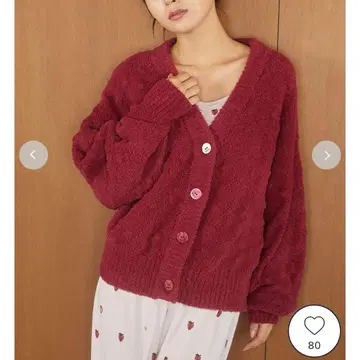 젤라또피케 패턴 짜임 가디건