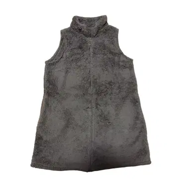 플리스 세미롱 집업 베스트 세미롱