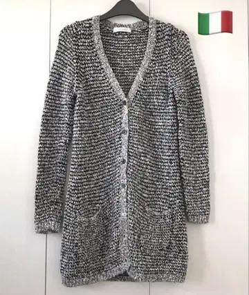 Cruciani 화이트 네이비 가디건