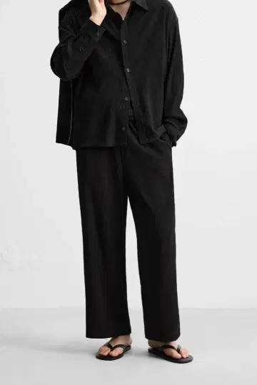 ZARA 자라 주름 가공 플루이드 팬츠 M